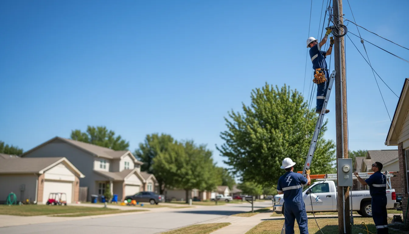 Residential electrician providing installation services in Helen, GA